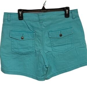 Spyglass Ladies Blue Shorts With Front | Back Button Pockets Size 12 EUC